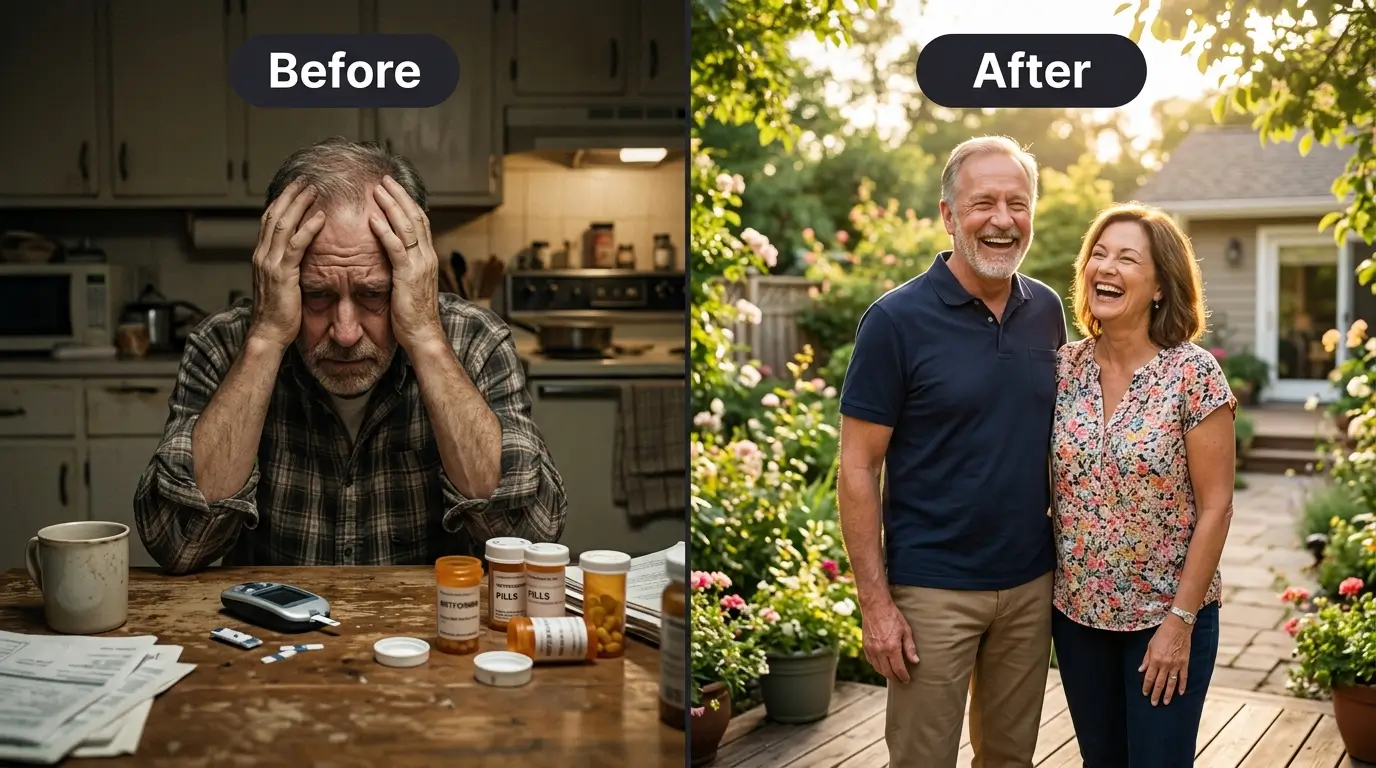 Before and After SugarBoost - Blood Sugar Transformation